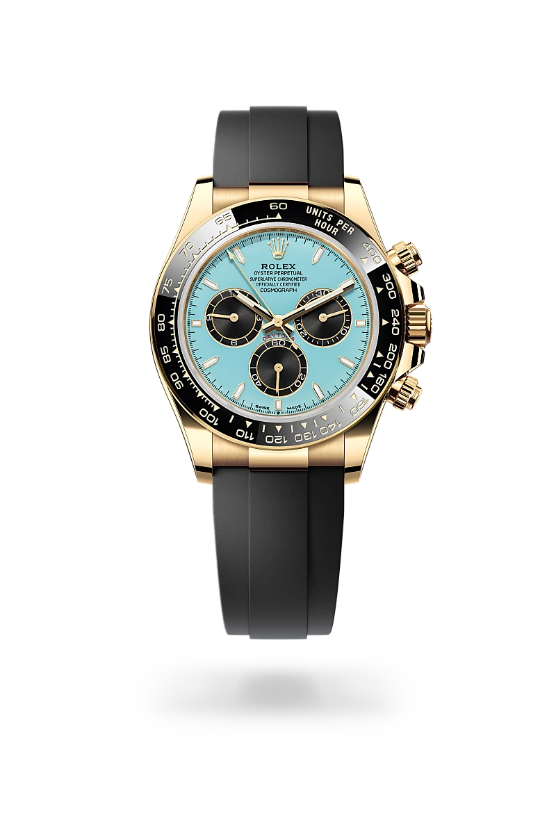 Rolex Daytona or jaune turquoise